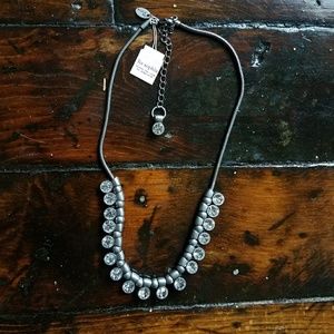 Silver and crystal Lia Sophia necklace